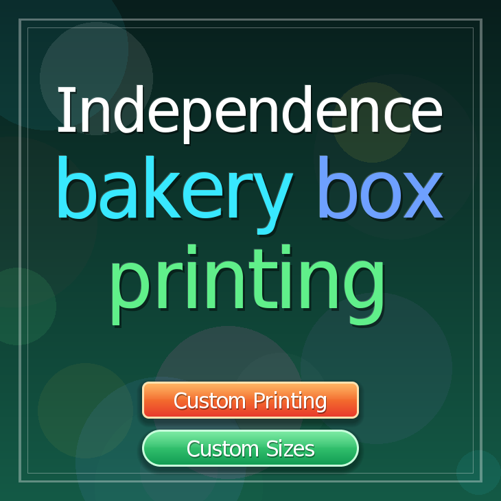 Independence bakery box printing