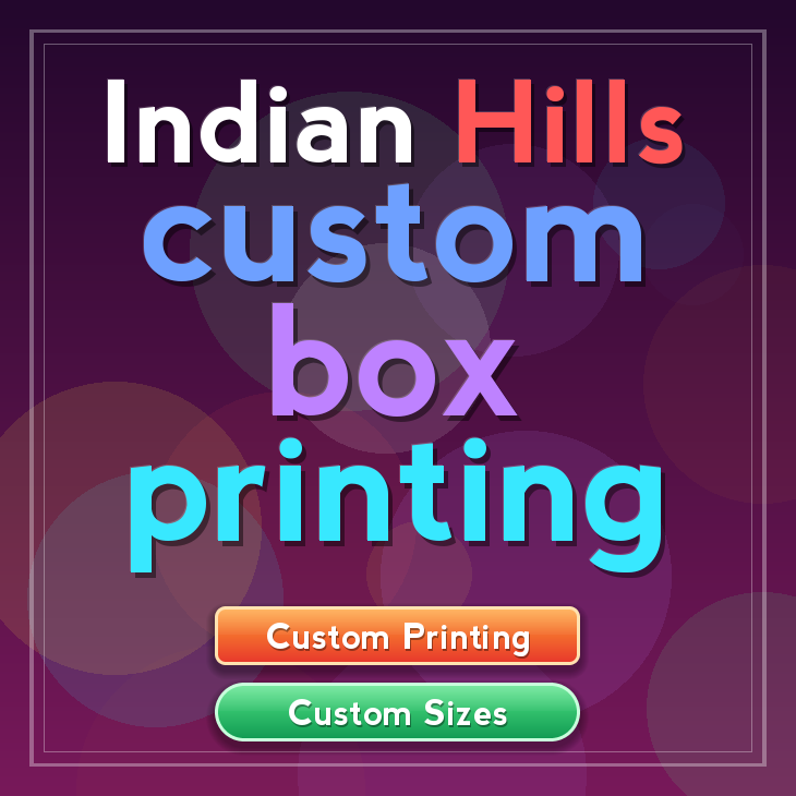 Indian Hills custom box printing
