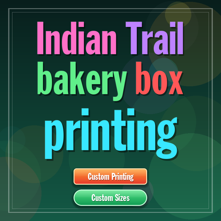 Indian Trail bakery box printing