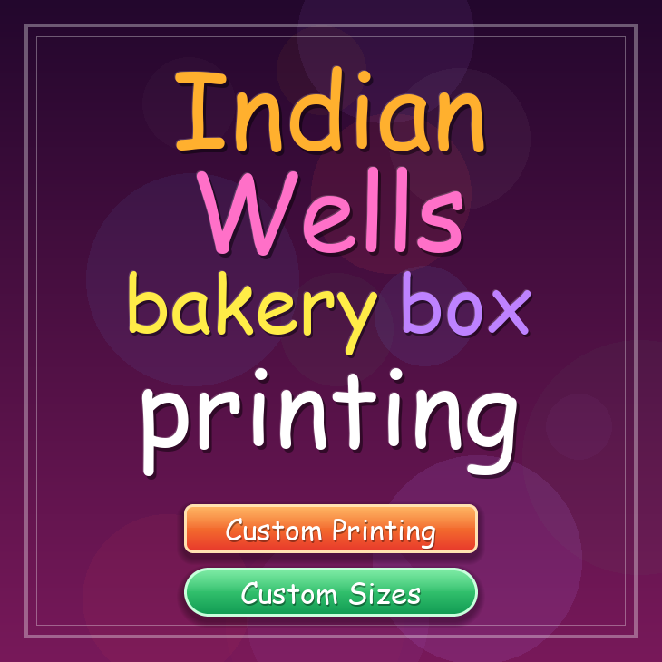 Indian Wells bakery box printing