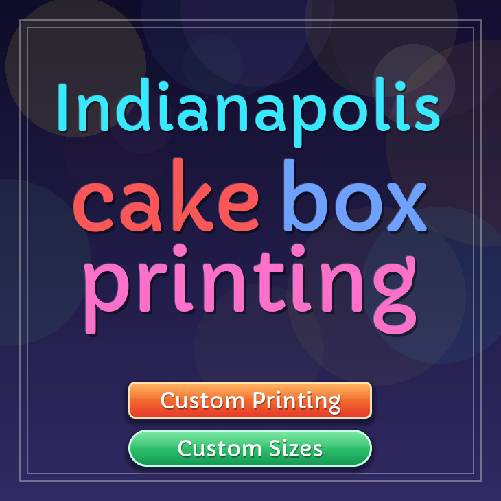 Indianapolis cake box printing