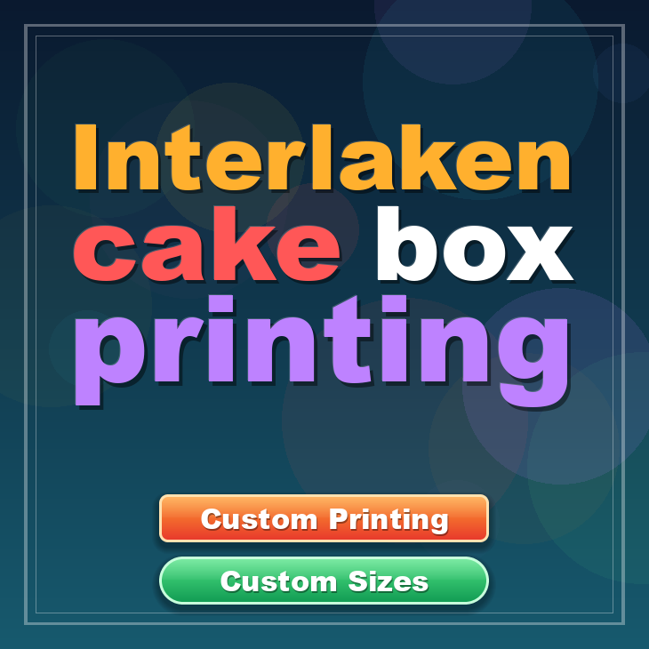 Interlaken cake box printing