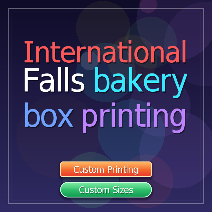 International Falls bakery box printing
