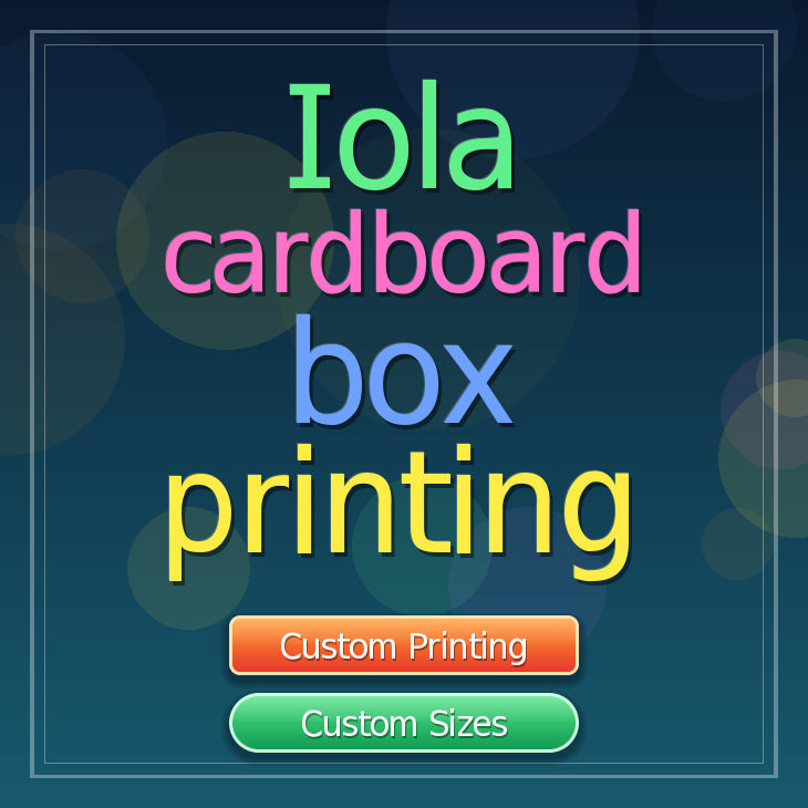 Iola cardboard box printing
