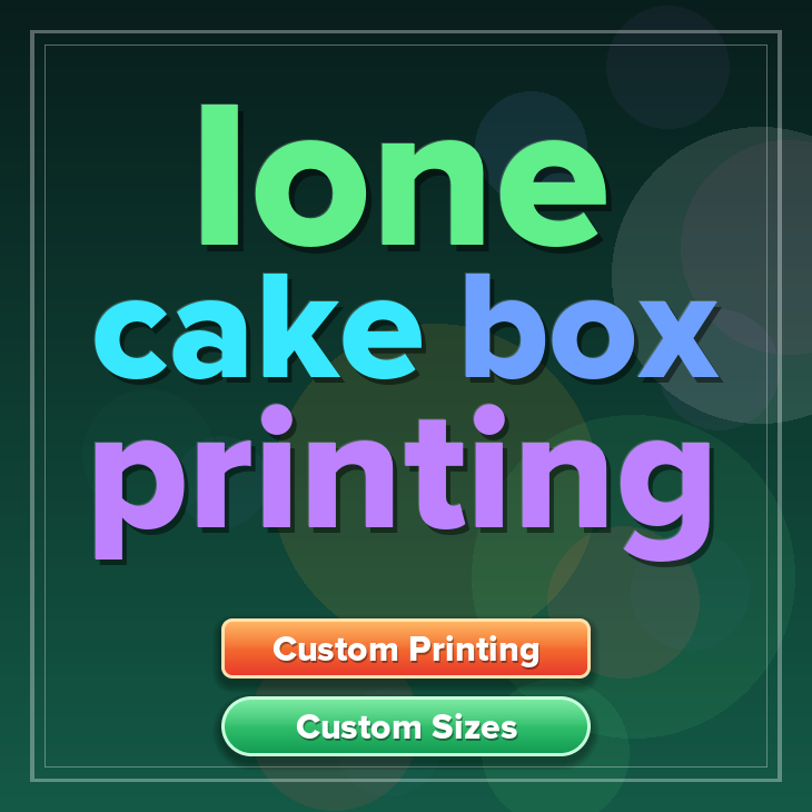 Ione cake box printing