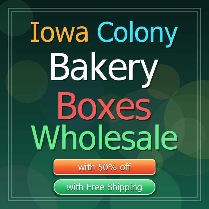 Iowa Colony bakery boxes