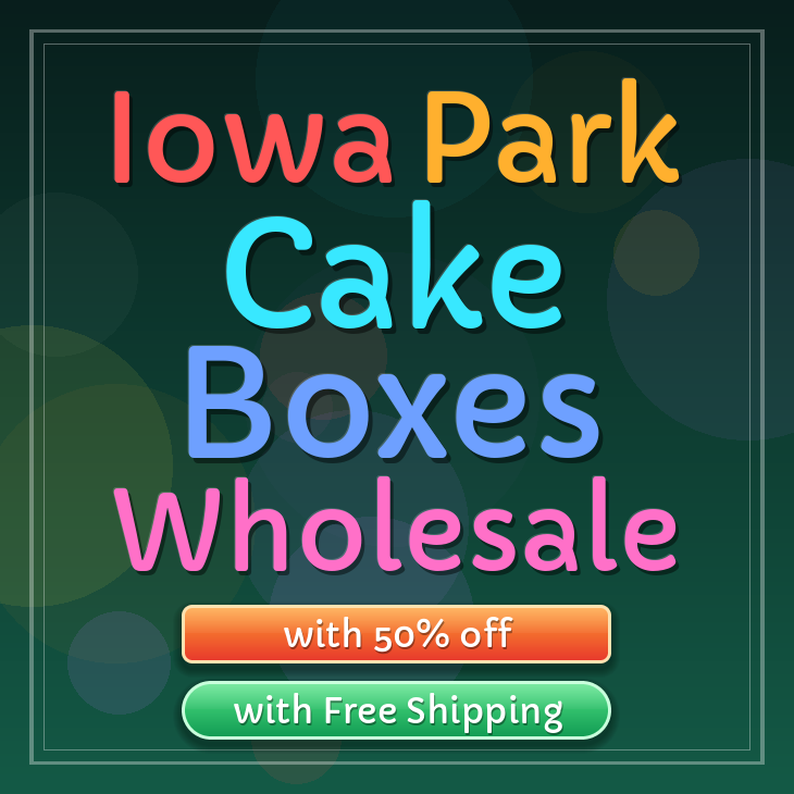 Iowa Park cake boxes