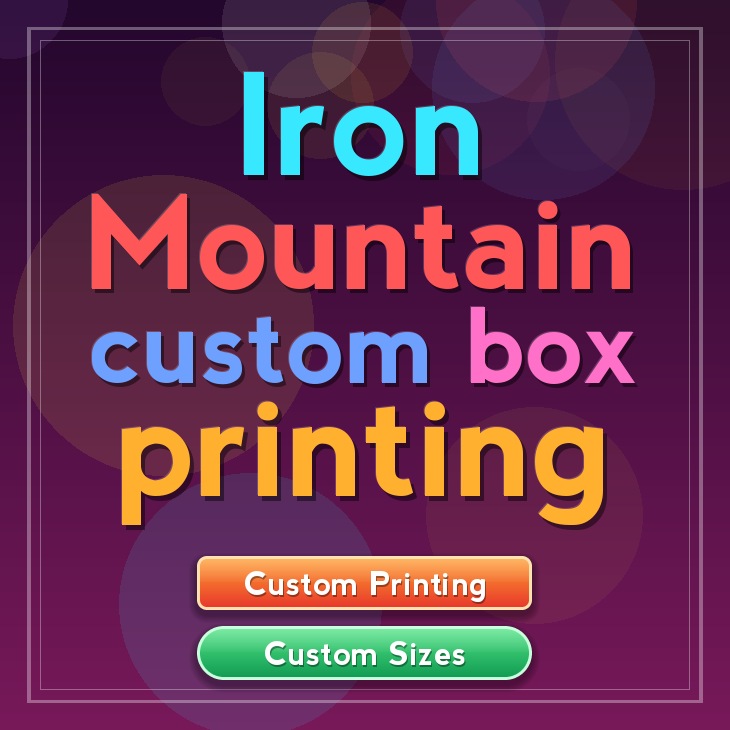 Iron Mountain custom box printing