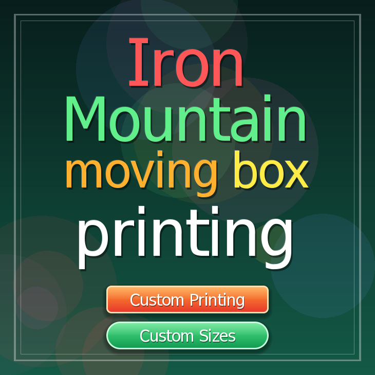 Iron Mountain moving box printing