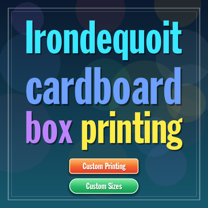Irondequoit cardboard box printing