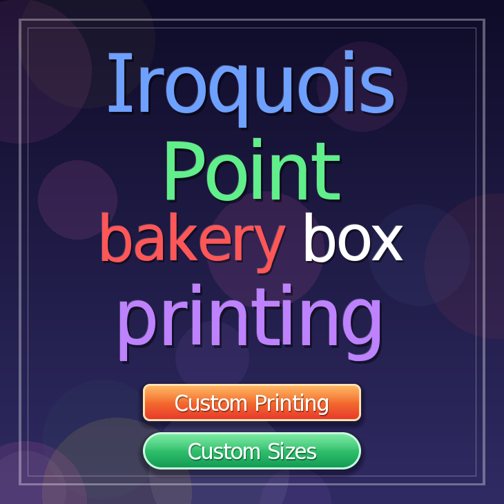 Iroquois Point bakery box printing