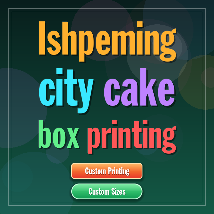 Ishpeming City cake box printing