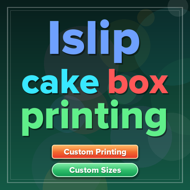 Islip cake box printing