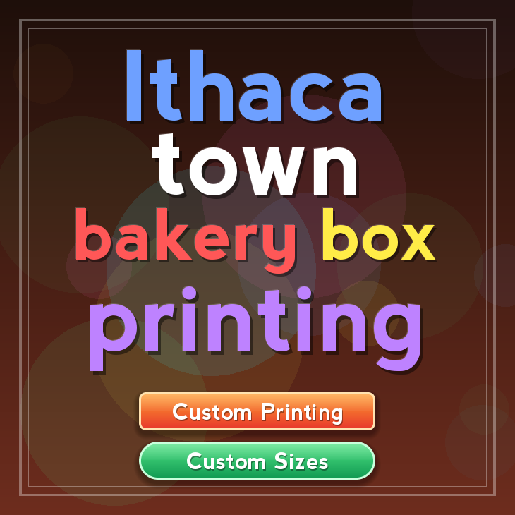 Ithaca Town bakery box printing