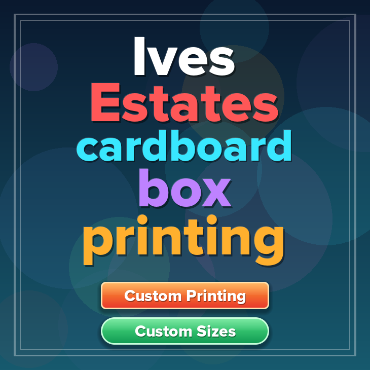 Ives Estates cardboard box printing