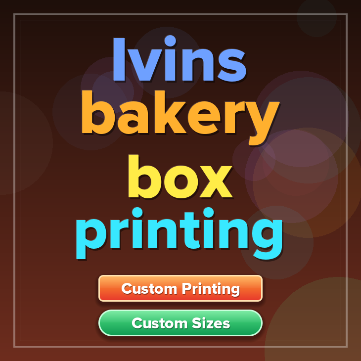 Ivins bakery box printing