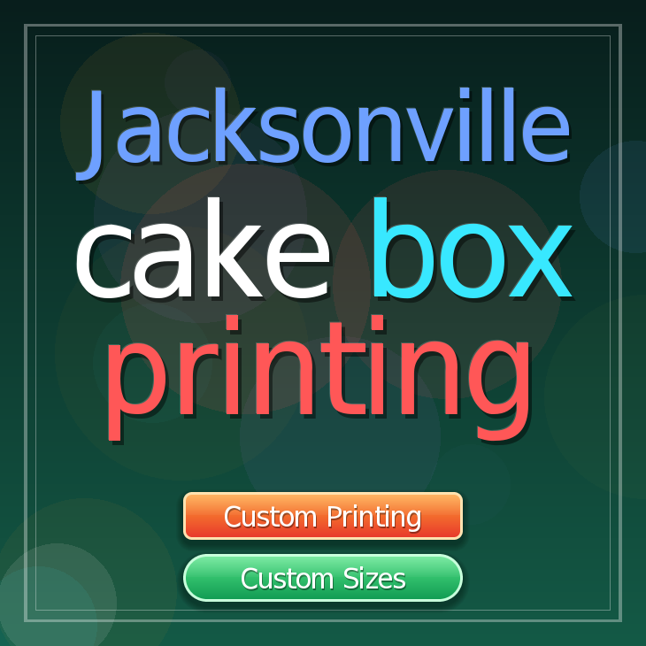 Jacksonville cake box printing