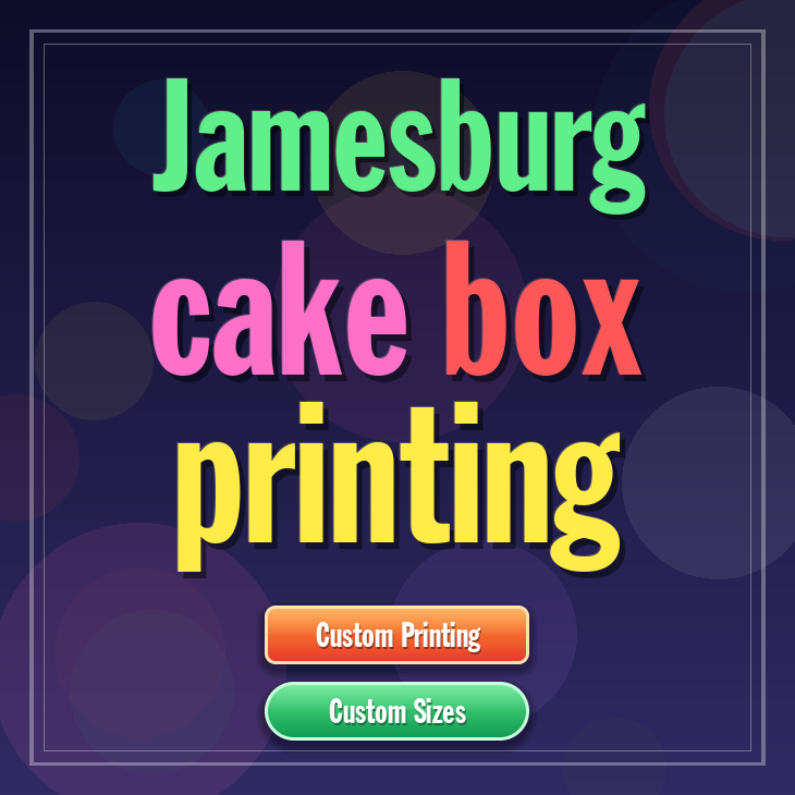 Jamesburg cake box printing