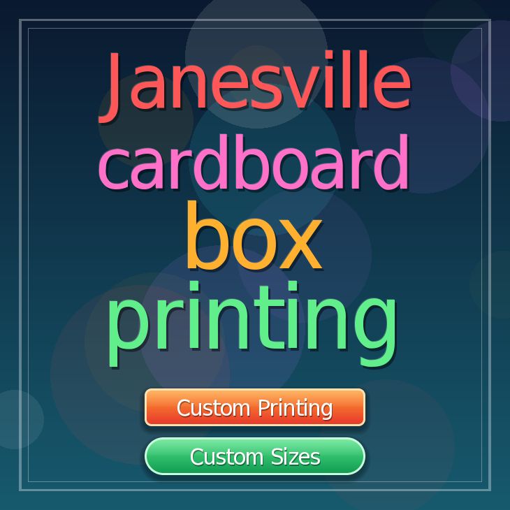Janesville cardboard box printing