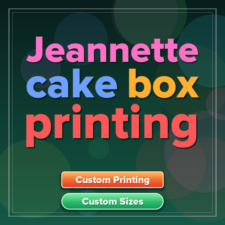 Jeannette cake box printing