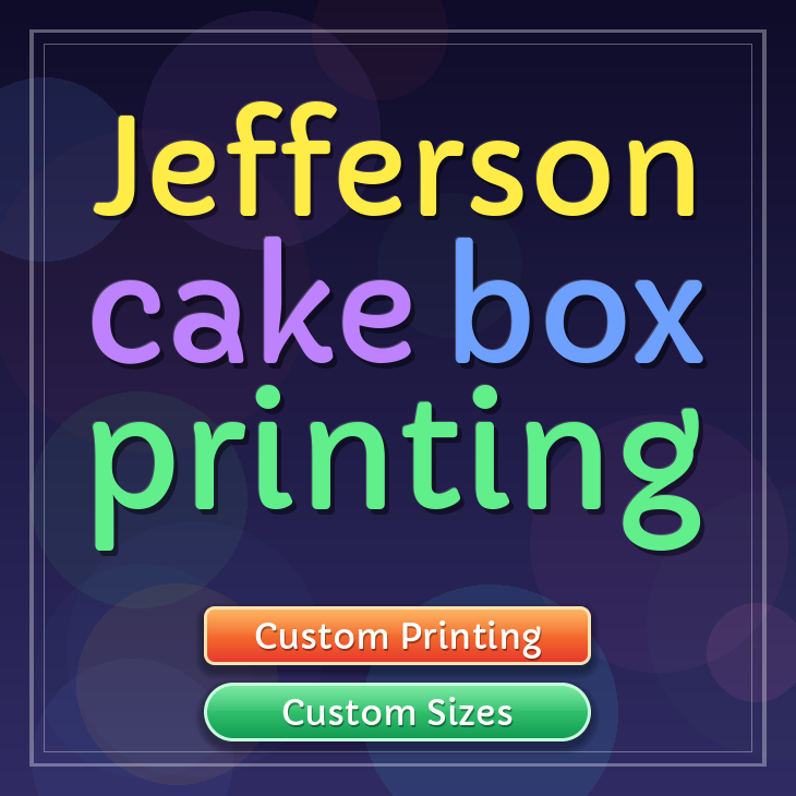 Jefferson cake box printing