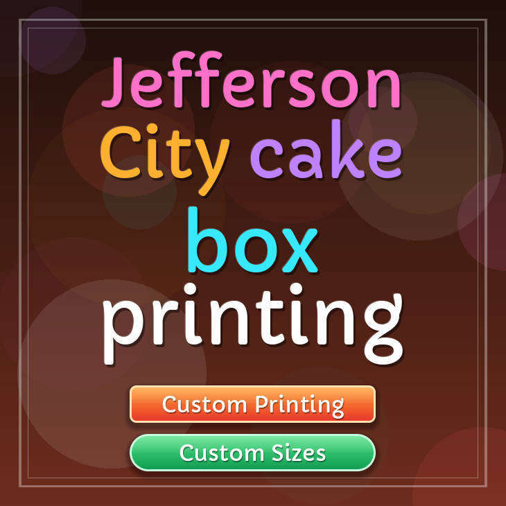 Jefferson City cake box printing
