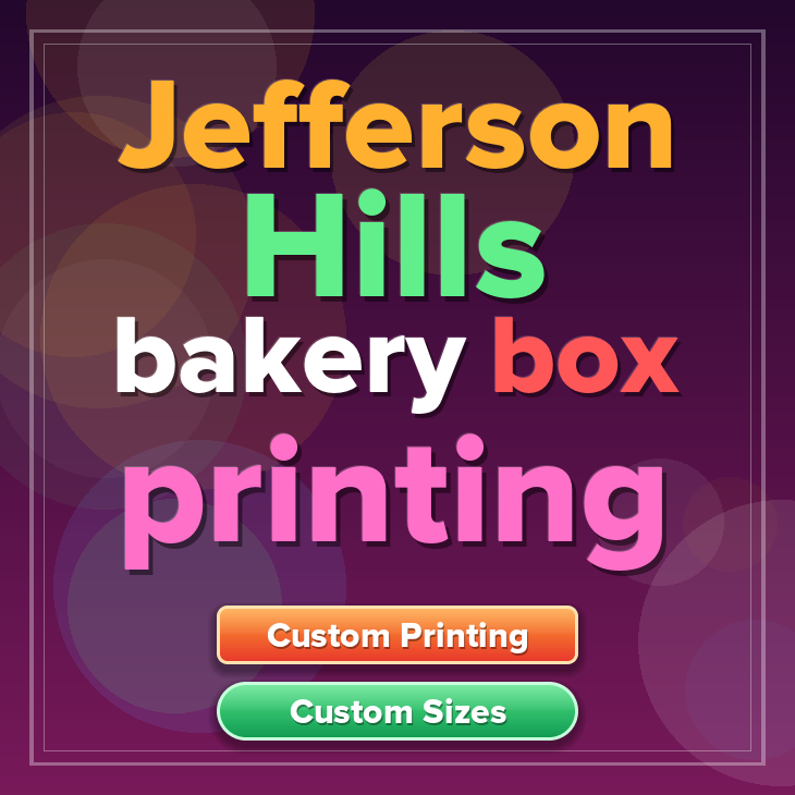 Jefferson Hills bakery box printing