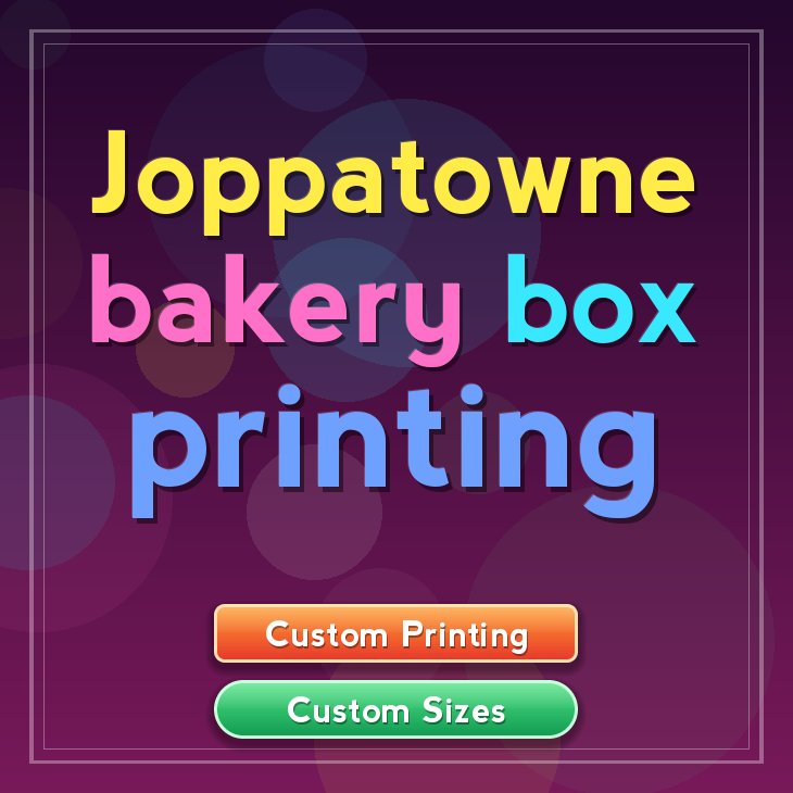 Joppatowne bakery box printing