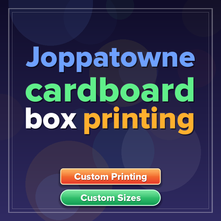 Joppatowne cardboard box printing
