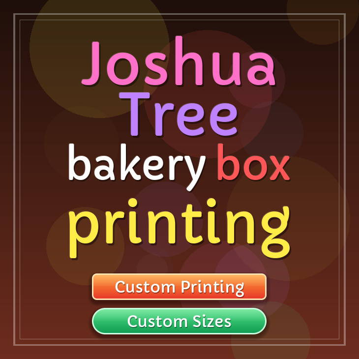 Joshua Tree bakery box printing