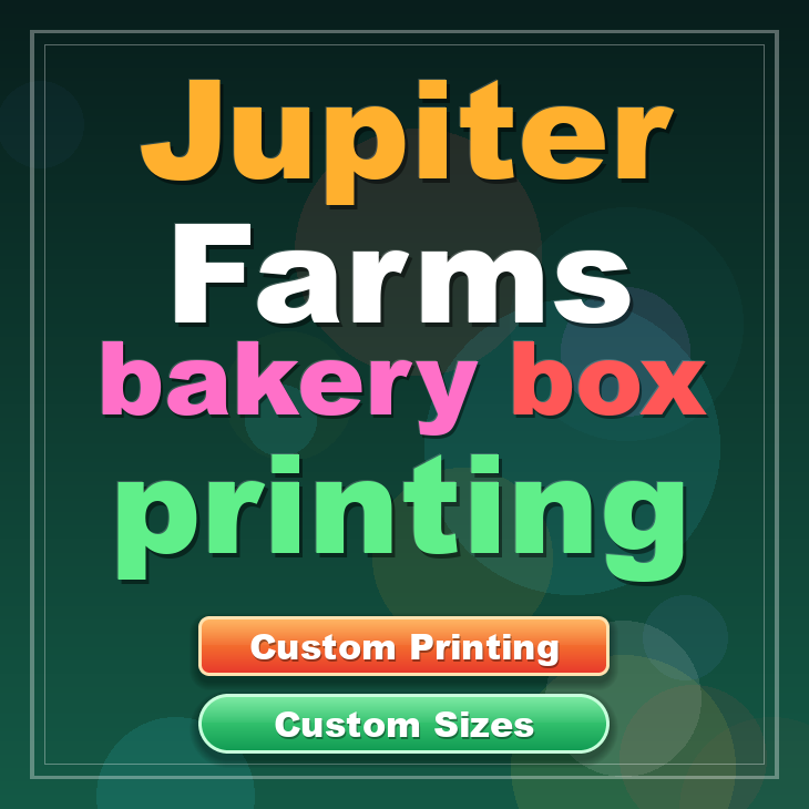 Jupiter Farms bakery box printing