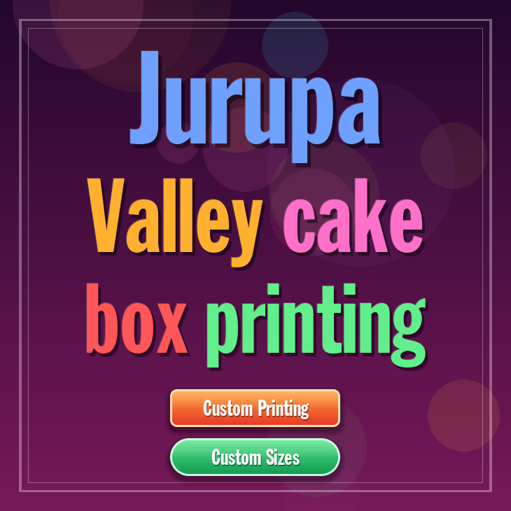Jurupa Valley cake box printing