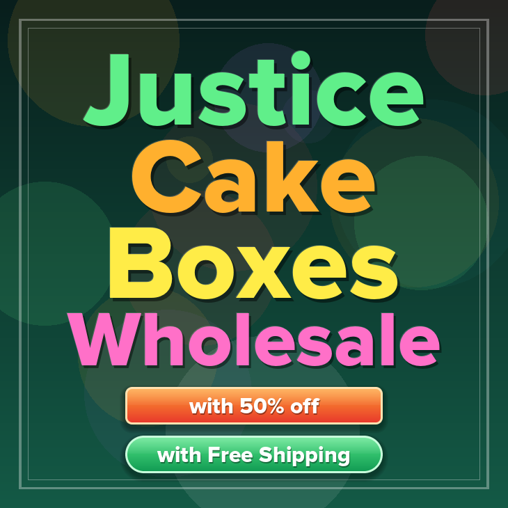Justice cake boxes