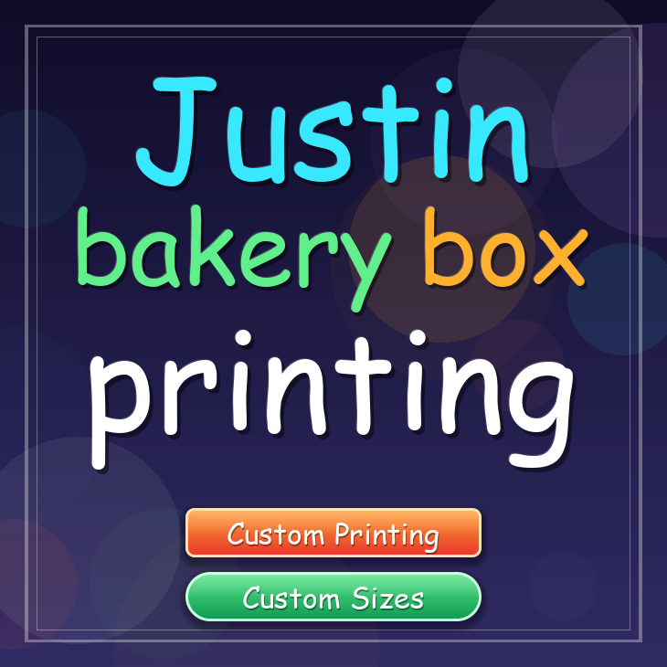 Justin bakery box printing
