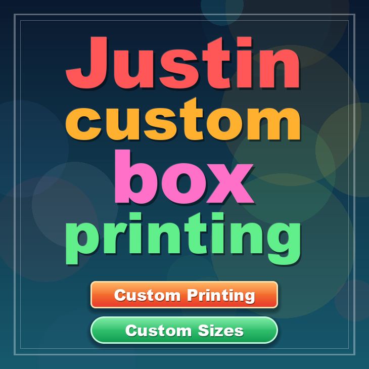 Justin custom box printing