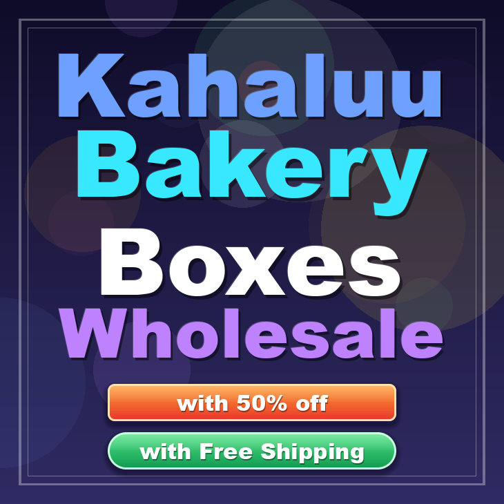 Kahaluu bakery boxes