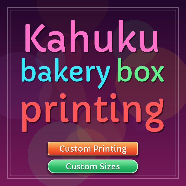 Kahuku bakery box printing