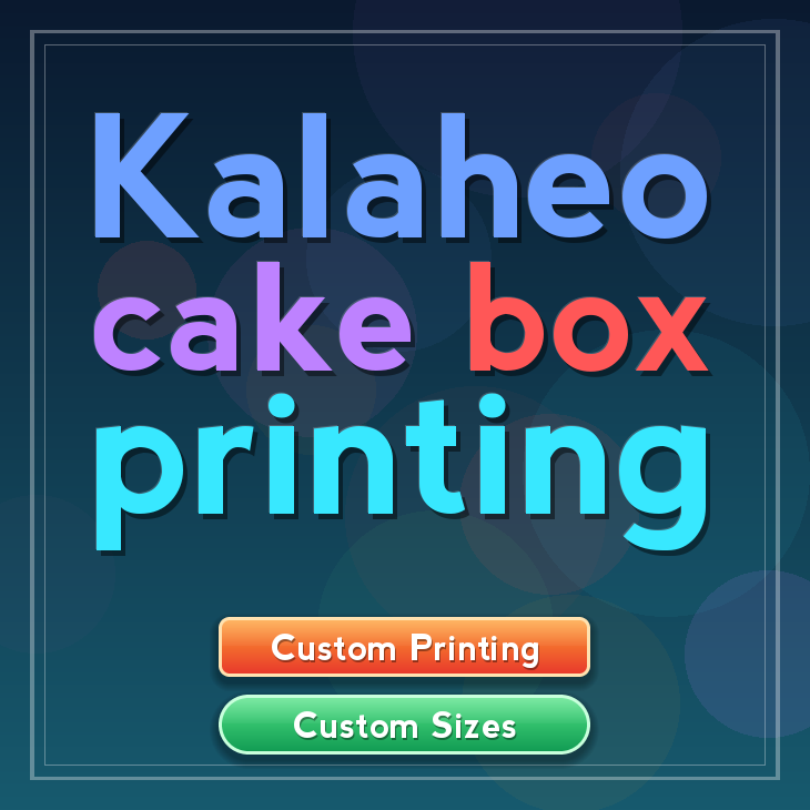 Kalaheo cake box printing