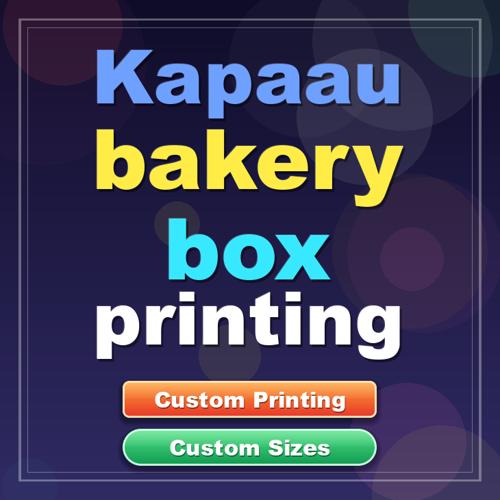 Kapaau bakery box printing