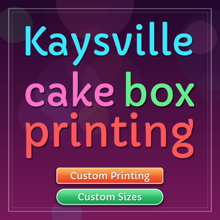 Kaysville cake box printing