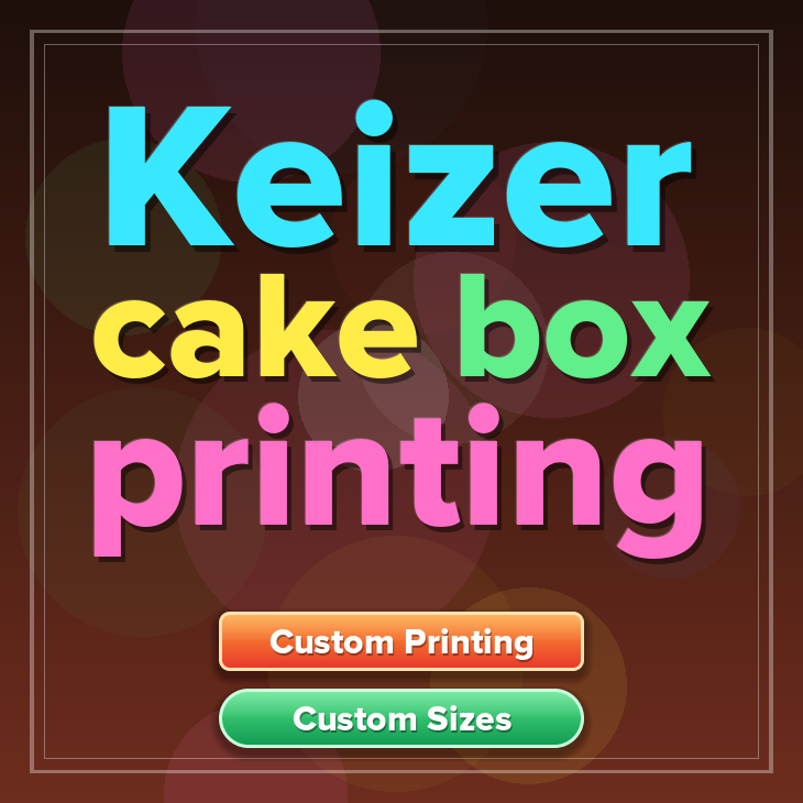 Keizer cake box printing