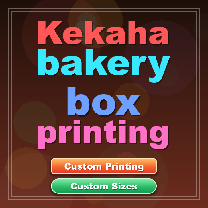 Kekaha bakery box printing