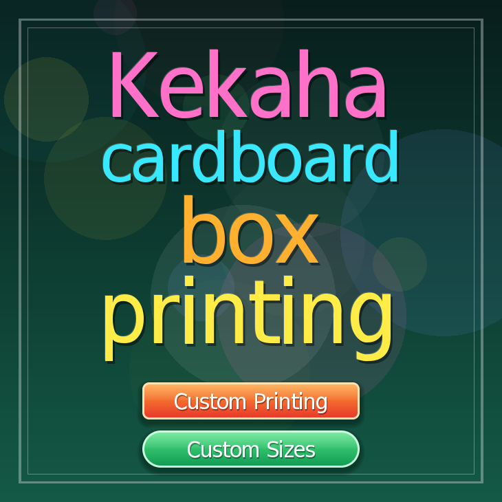 Kekaha cardboard box printing