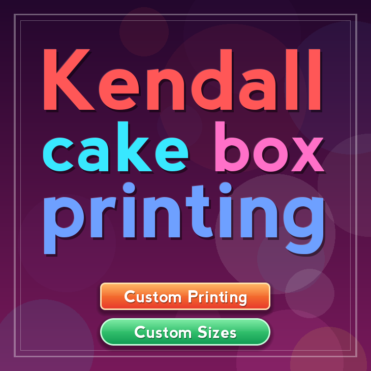 Kendall cake box printing
