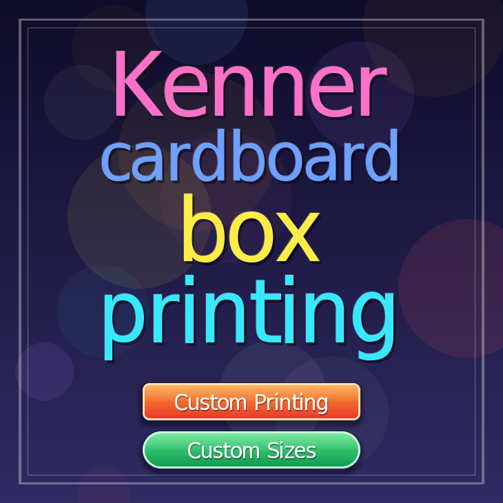 Kenner cardboard box printing