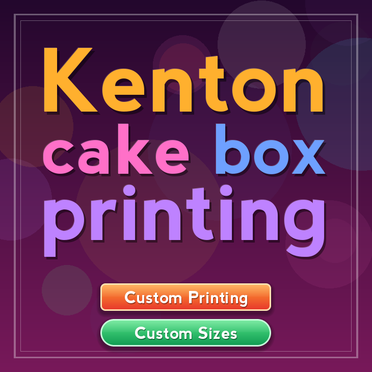 Kenton cake box printing