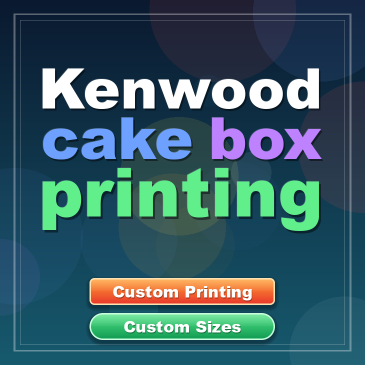 Kenwood cake box printing