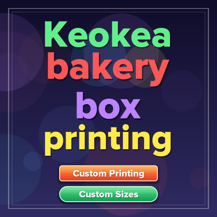Keokea bakery box printing