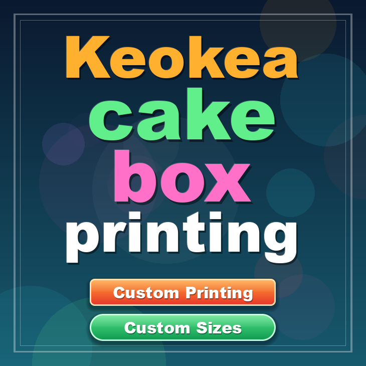 Keokea cake box printing