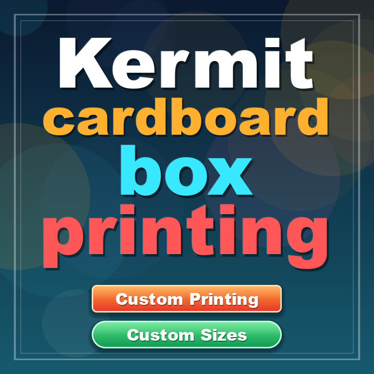 Kermit cardboard box printing